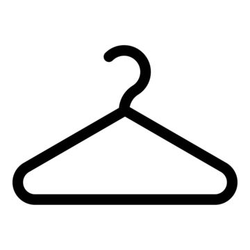 pngtree flat style vector illustration of a black clothes hanger icon vector png image 28913920